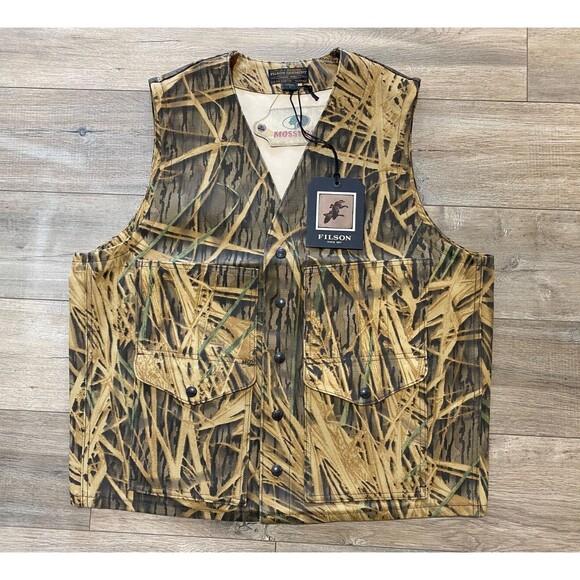 Filson Other - Filson Mossy Oak Rugged Twill Cruiser Mens L Shadow Grass Camo Field Vest Jacket